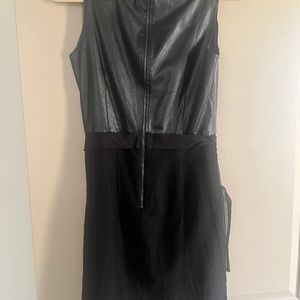 Sashi & Babi formal leather and fabric dress